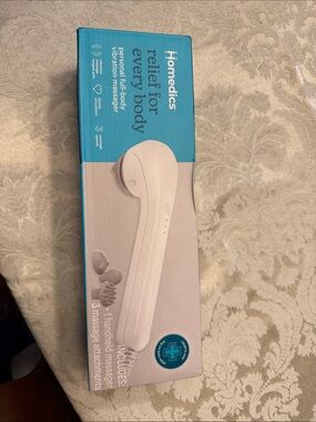 Homedics White Personal Full-Body Handheld Massager new in box